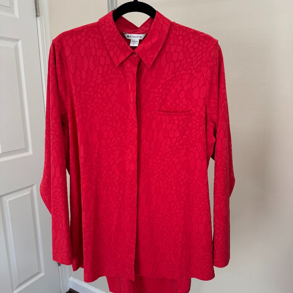 Athleta Button Down With Perforated Armpits - image 3